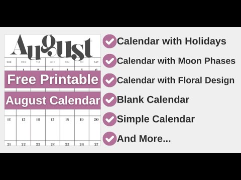 August 2024 Calendar Templates – Free Printable! #2024 #calendar #august2024