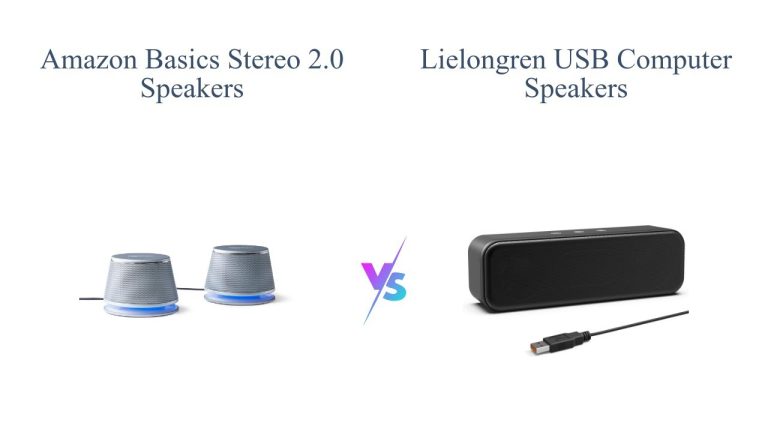 Amazon Basics Stereo 2.0 Speakers vs LIELONGREN USB Computer Speakers 🔊🔊
