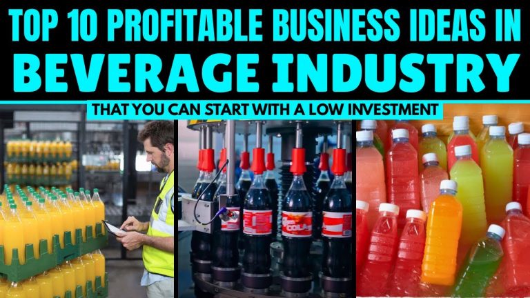 Top 10 Most Profitable Beverage Business Ideas with Low Investment: Drinks Business Ideas
