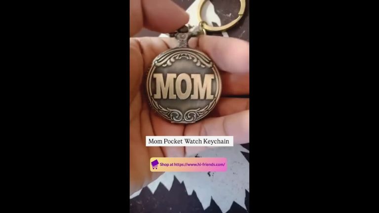 Mom Pocket Watch Keychain | Perfect Gift for Mom on the Mother's Day