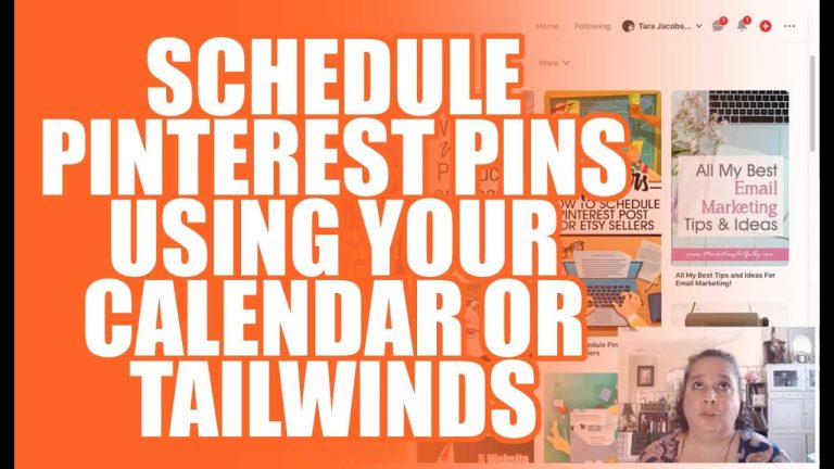 How To Schedule Pinterest Pins Using Your Calendar or Tailwind – Day 17