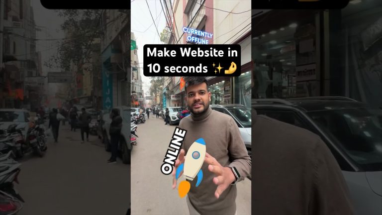 Make Website in 10 Seconds ✨🤌