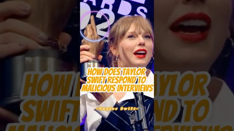How Does Taylor Swift Respond to Malicious Interviews?#taylorswift #celebrity