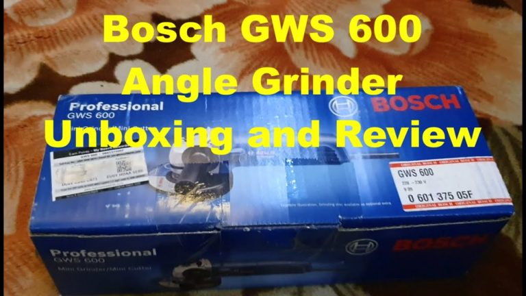 Bosch GWS 600 Angle grinder Unboxing and Review