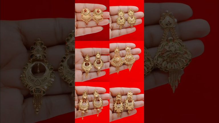 gold earrings ke design, 😲 Sona ki earrings design and price, #shorts #shortsfeed #earrings#trending