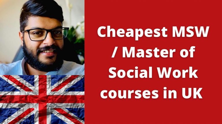 Cheapest/ Affordable Master of Social Work Courses in UK| Study Social Work in UK| Cheap University