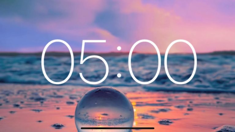5 Minute Timer – Relaxing Music with Ocean Waves