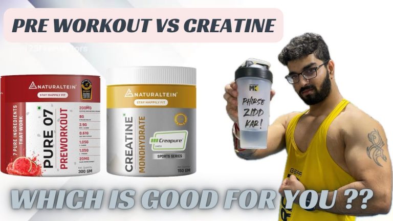 Pre workout vs creatine monohydrate !! Which one you should take????