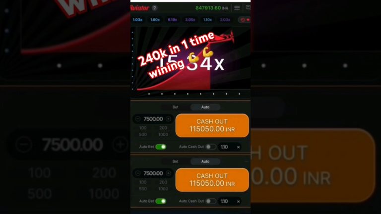 240k win 1 time ||Aviator Game Tricks | How To Play Aviator Game | Aviator Game Kaise Khele #aviator