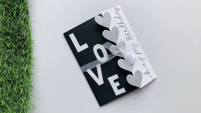Beautiful Handmade Birthday Card Ideas for Boyfriend/Birthday Card For Hubby @Art & Craft By Tulsi
