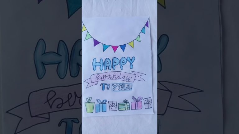 Cute birthday card idea!!! #diycutebirthdaycardtutorial