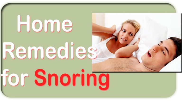 The Best Home Remedies for Snoring