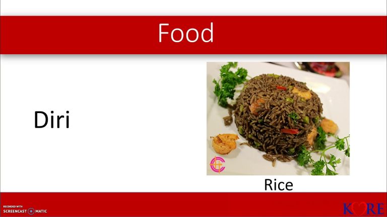 Haitian Creole Lesson 2: Food