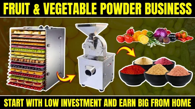 How to Start Your Own Fruit & Vegetable Powder Business from Home! #homebusinessideas