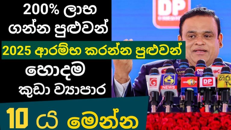 2025 දී හොදම කුඩා ව්‍යාපාර 10 ය|| top 10 small business ideas in sri lanka 2025 sinhala