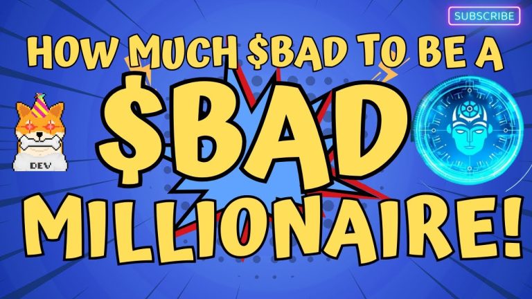 How Much Bad Idea AI  Tokens Do You NEED To Reach $1 Million Dollars?  #Shib #Bad #AI  #Memecoin