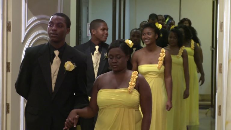 Elegant Haitian Bridal Party Wedding Entrance | Toronto Paradise Banquet Hall and Convention Centre