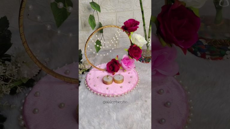 DIY Ring Platter 💍💘 || Engagement Platter #diy #shorts #craft #art #craft #ringplatter