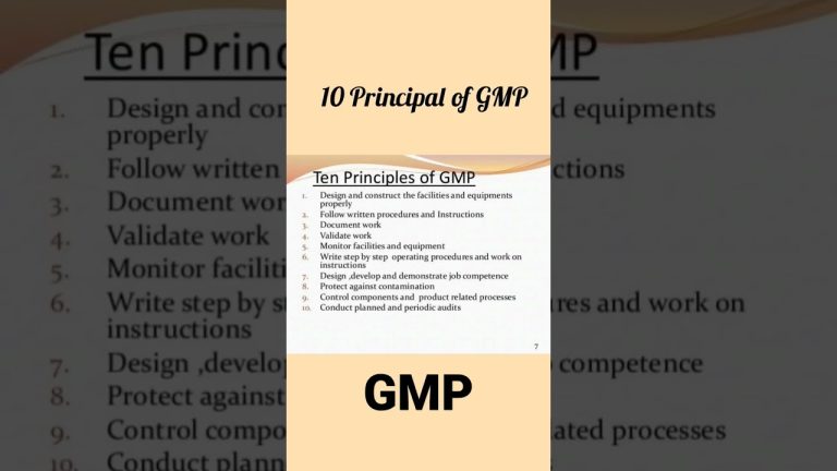GMP principal #pharma #guidelines #gmp #cgmp #pharmaindustry #pharmacy