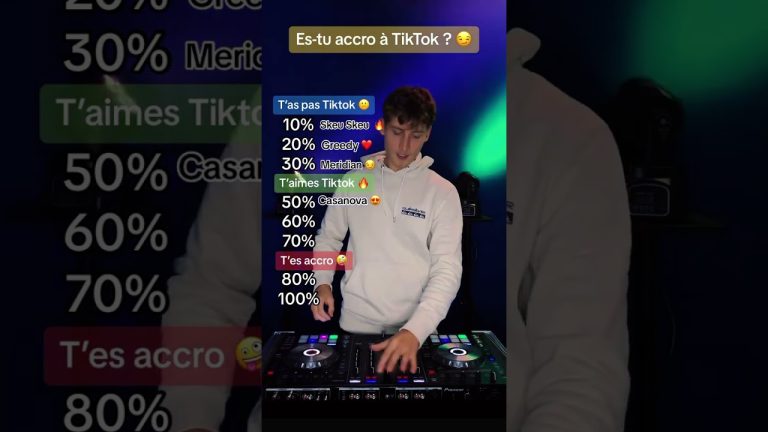 Es-tu vraiment accro à TikTok￼ ? 🤪 #music #tiktok #viral #challenge #dj #trend ￼
