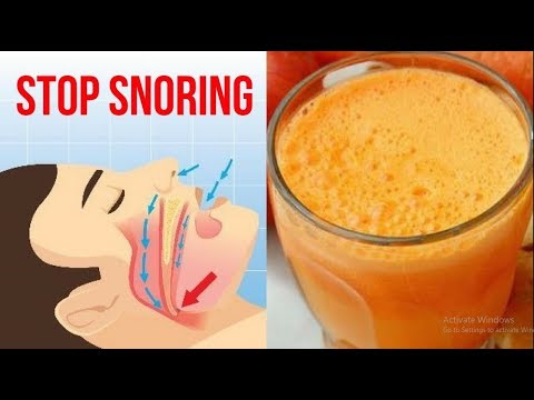 Drink This Juice Before Bedtime to Stop Snoring And Sleep Apnea