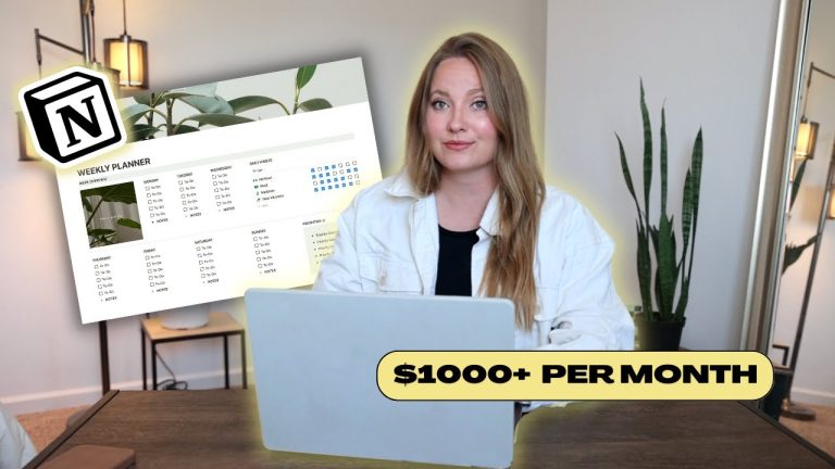 How To Make & Sell Notion Templates (Make $1000+ MONTH!)