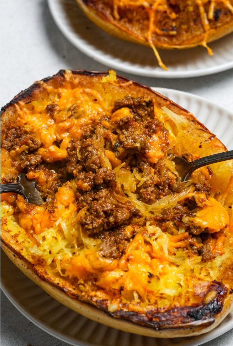 Spaghetti Squash Boats ⋆ 100 Days of Real Food