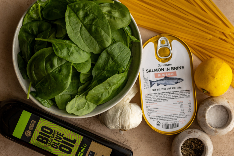 Fitness Recipe: Pasta with Spinach and Salmon