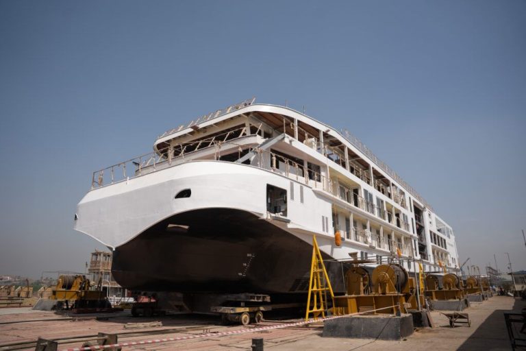 Newest Viking Nile River Ship Floated Out in Cairo