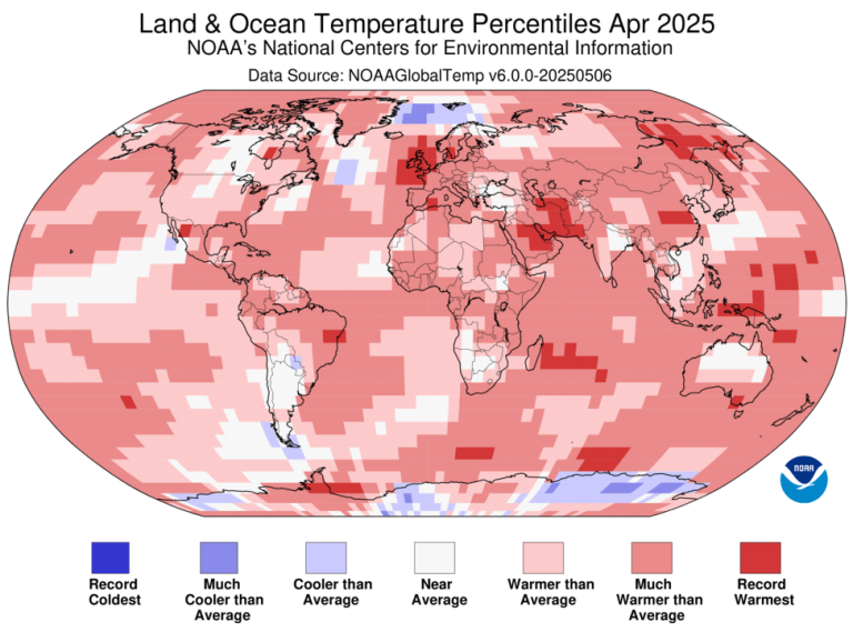 April 2025 was the planet’s 2nd-warmest April on record » Yale Climate Connections