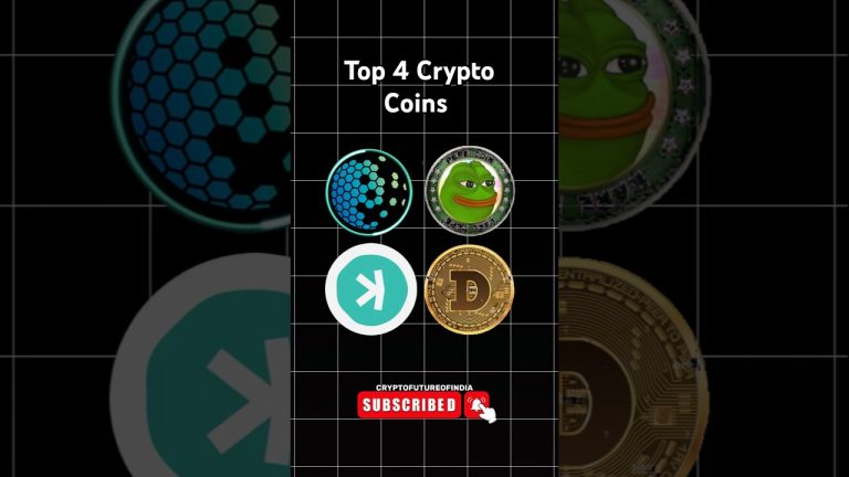 Top Four Crypto Coins #crypto #cryptocurrency #altcoins #memecoin #pepecoin #dogecoin #kaspacoin
