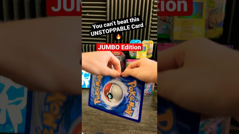 This JUMBO Card is UNBEATABLE… or is it? 😈👀 #pokemoncards #pokemon #shorts #pokemontcg