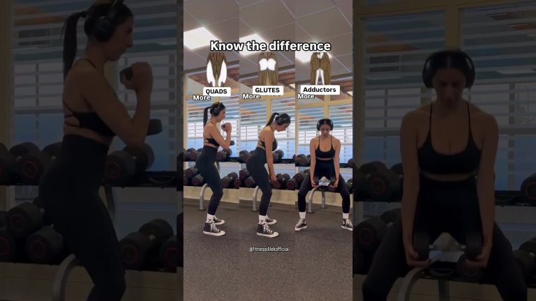 Squat edition✨ know the difference ✅ #squat #workout #gymtips #gymhacks #fitnesstips #fitnesshacks