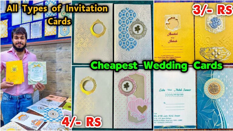 Cheapest Wedding Cards 3/- Rs🤯😍| Chawri Bazar Wedding Cards Market | Wedding Cards Market in Delhi
