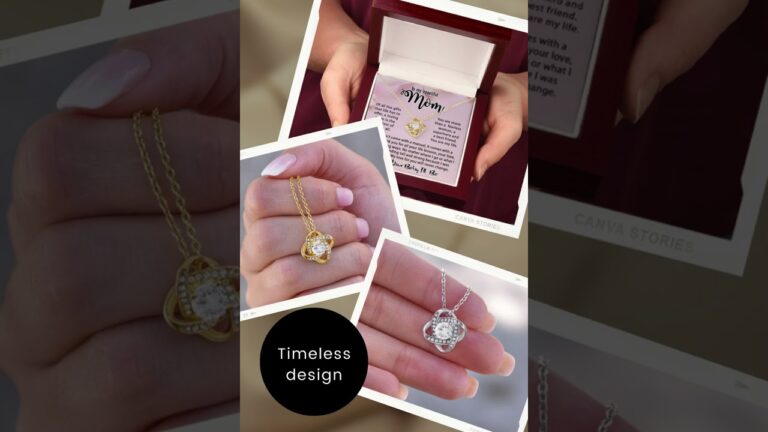 Amazing Gift For Mom Birthday, Mother's Day Gift Ideas – Love Knot Necklace #jewelryinns