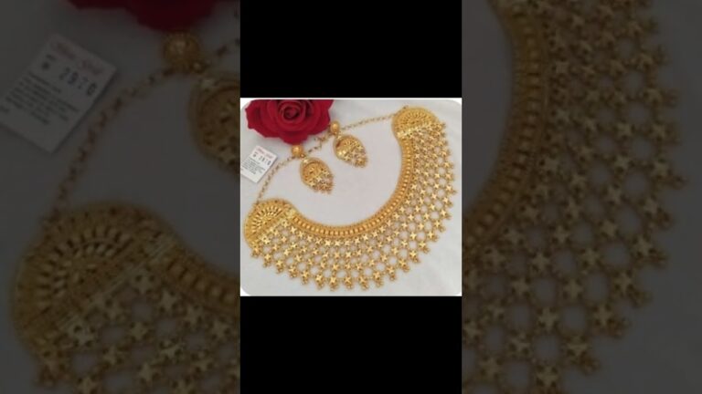 Gold latest necklace set# gold set #womens gold.