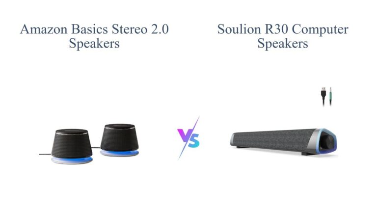 Amazon Basics Stereo 2.0 Speakers vs SOULION R30 Computer Speakers 🔊🎶