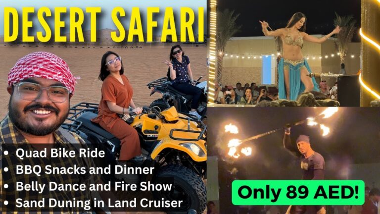 Amazing DESERT SAFARI in DUBAI | Sand Bashing, Quad Bike, Dance and BBQ Dinner