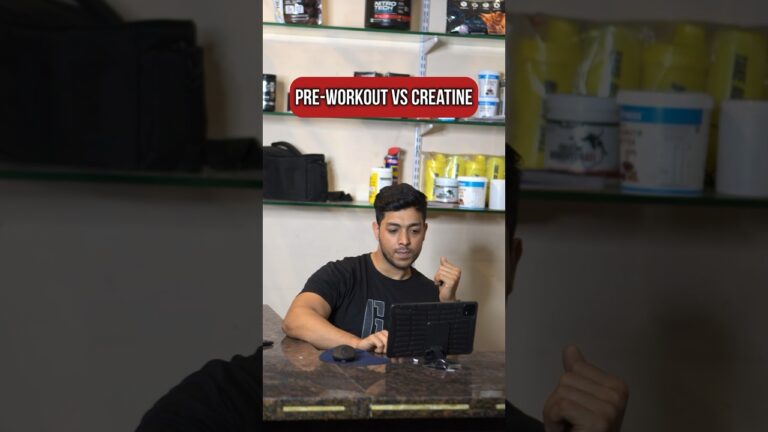 Pre Workout vs Creatine which is better?❌✅#shorts #ytshorts #youtubeshorts #supplements #creatine