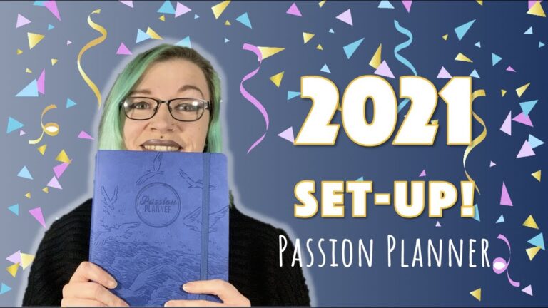 2021 Passion Planner Set Up | Roadmap and Back Page Ideas |