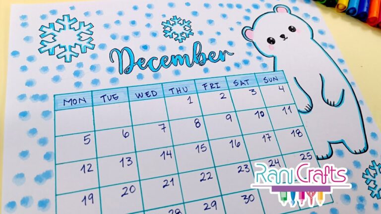 DIY –  DECEMBER Calendar – Bullet journal, decoration, organization ideas.