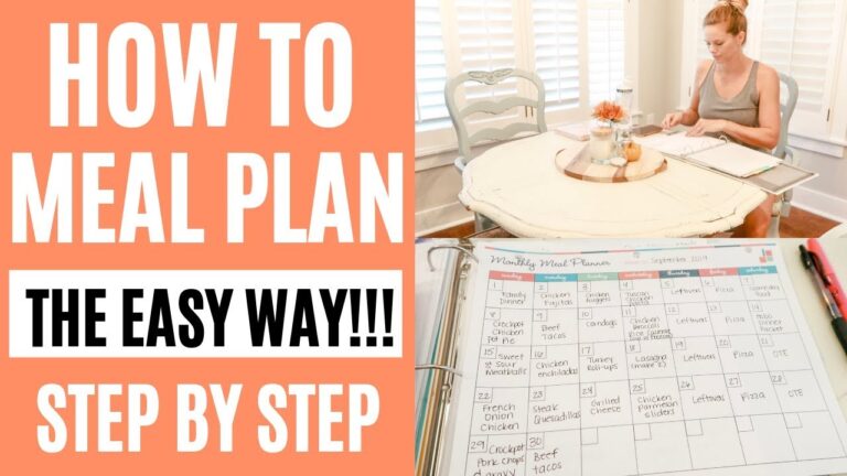 HOW TO MEAL PLAN THE EASY WAY // MONTHLY MEAL PLANNING // Amy Darley