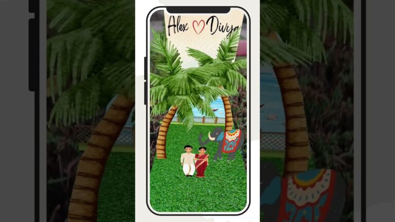 💞✨MAGIC POP CARD WEDDING INVITATION✨💞 DM US ON INSTAGRAM TO GET YOURS TODAY🌻#augmentedreality #ar
