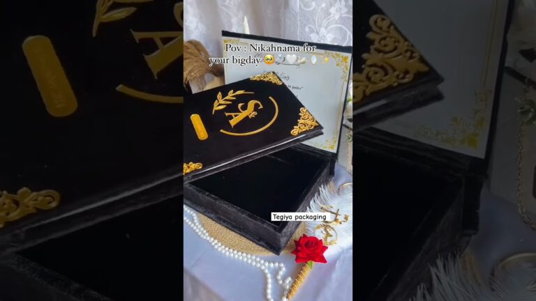 Nikah Booklet with Box #nikahday #nikahevent #nikahnamabooklet #nikahmubarak #weddingcard #shadicard