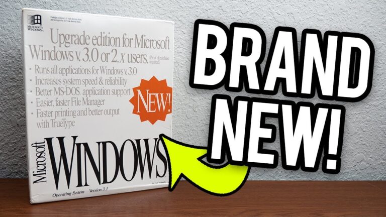 30 Years of Windows 3.1 – Unboxing a BRAND NEW Copy!
