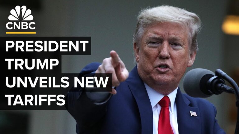 President Trump unveils new tariffs on goods imported imported into the U.S. — 4/2/2025