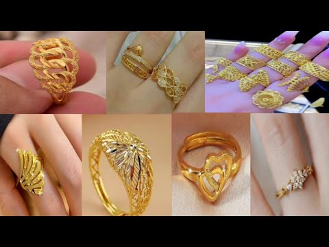 Gold Ring Design For Women/New Gold Ring Design/2 grams Gold Rings For Women/Gold Ring Designs