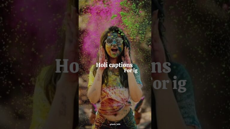 Holi Captions For Instagram 🌼🪷🌷||#fypシ #tips #aesthetic #aestheticstatus #holi #trending #shorts