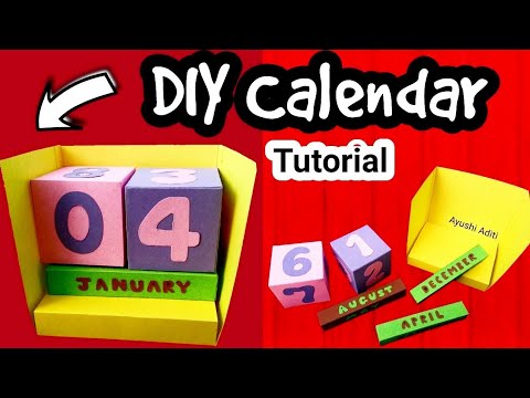 DIY Desk Calendar | New Year DIY ideas | Handmade Calendar |