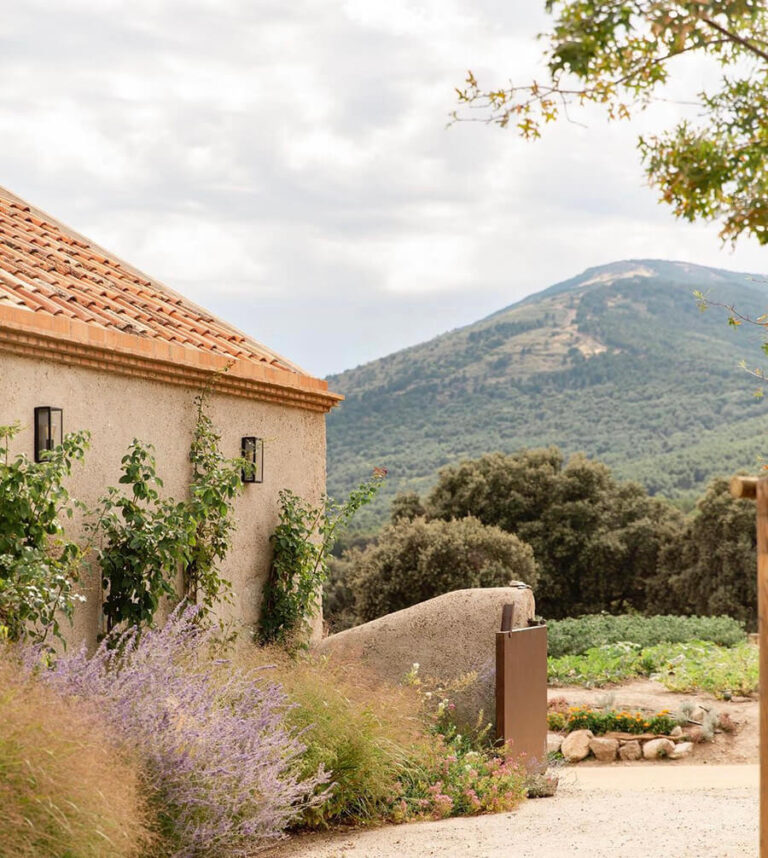 The gardens of a biodynamic farm in Spain